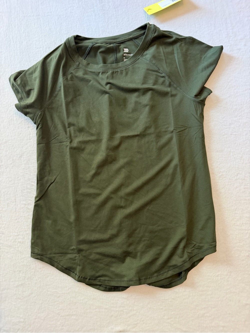 all in motion Olive Green Short Sleeve Active Tee